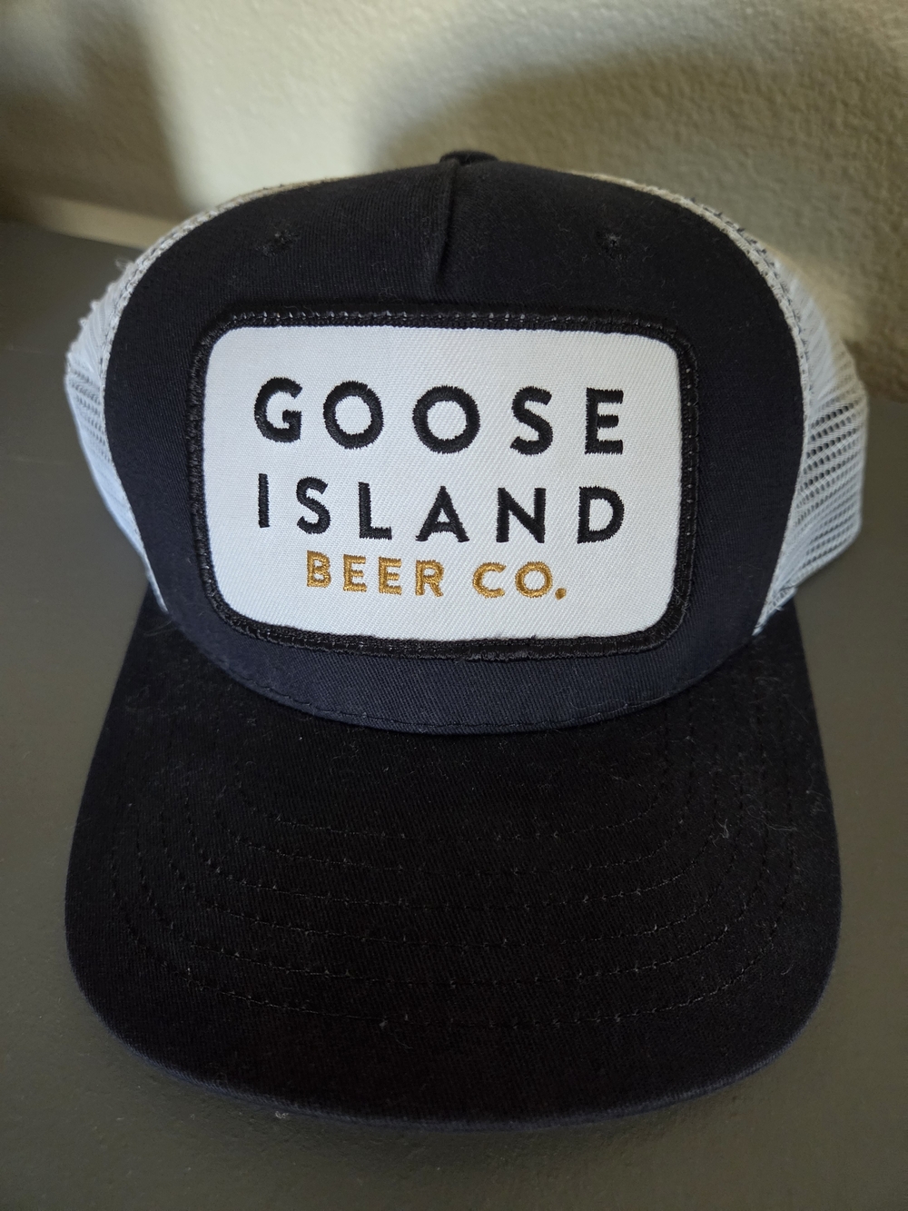 Goose Island Beer Co. Black & White Mesh Trucker Hat